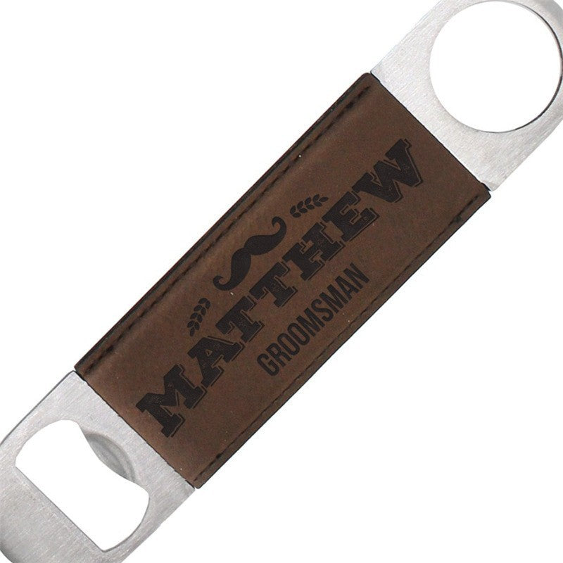 【客製化】雙開皮革啤酒開瓶器 | 禮品、贈品專業客製禮贈品顧問 ethergifts