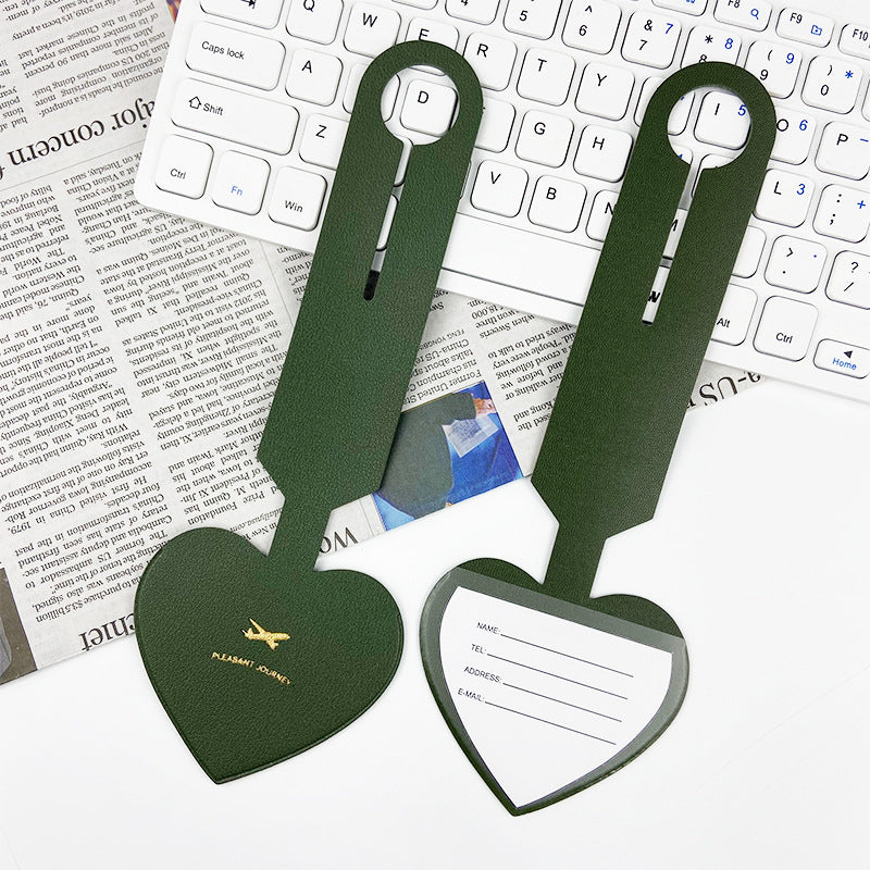 【客製化】皮革心型行李吊牌 | 禮品、贈品專業客製禮贈品顧問 以泰禮品