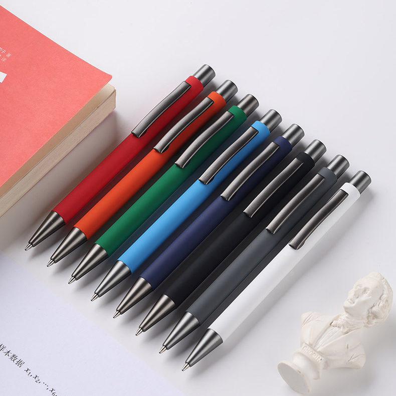 【客製化】金屬按壓噴砂廣告筆 | 禮品、贈品專業客製禮贈品顧問 以泰禮品