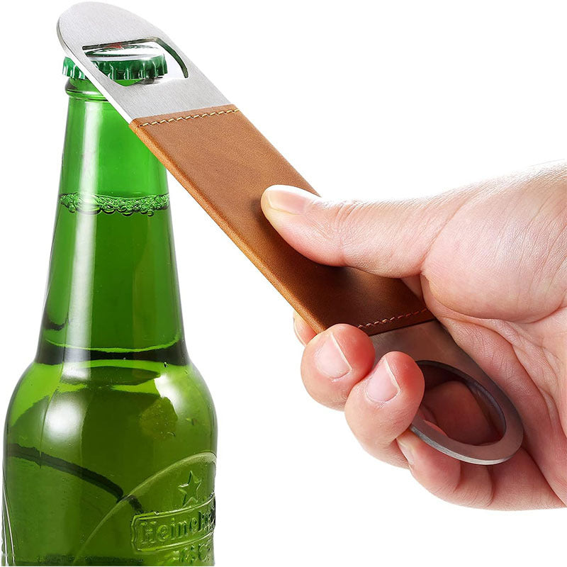 【客製化】雙開皮革啤酒開瓶器 | 禮品、贈品專業客製禮贈品顧問 ethergifts