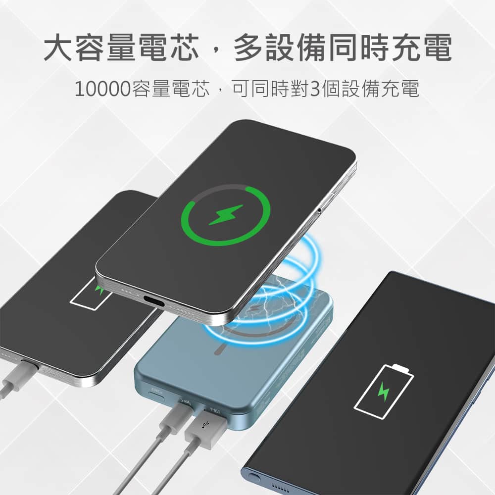 【客製化】Qi 數顯磁吸無線閃充行動電源 | 禮品、贈品專業客製禮贈品顧問