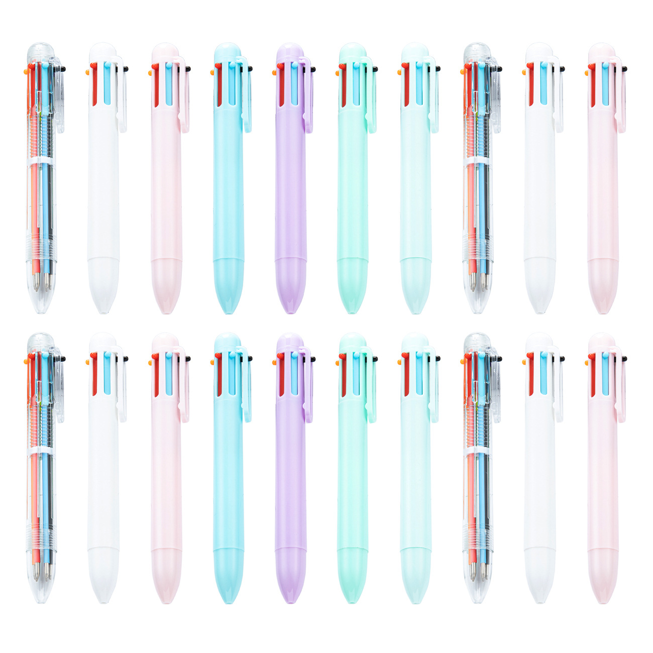 【客製化】透明6色原子筆 | 禮品、贈品專業客製禮贈品顧問