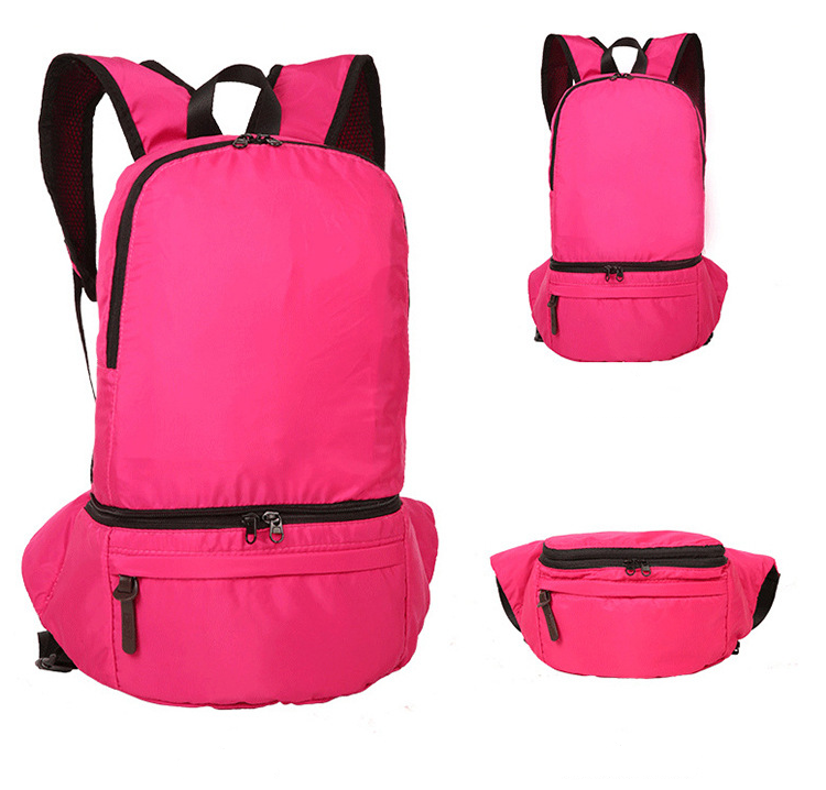 【客製化】  戶外防潑水雙肩背包折疊腰包 | 禮品、贈品專業客製禮贈品顧問 | 禮品、贈品專屬客製禮贈品專家