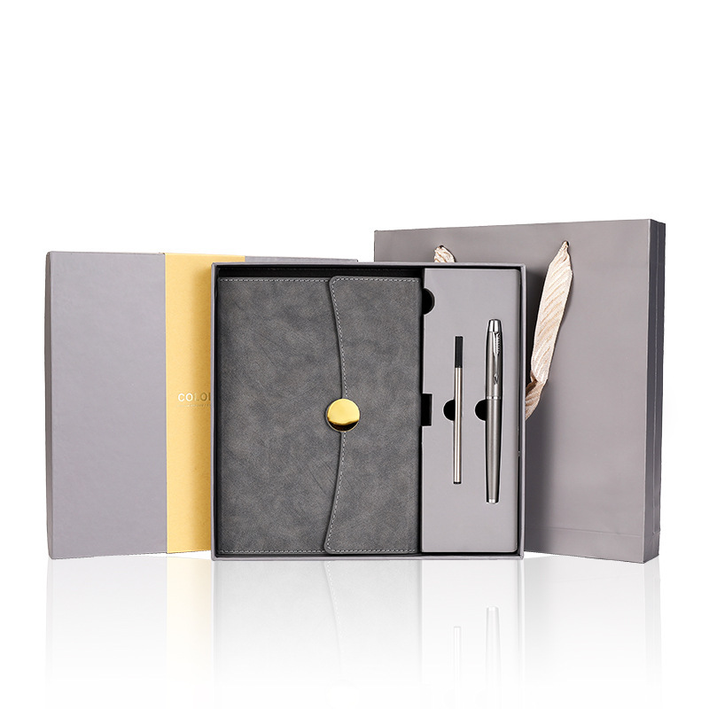 【客製化】圓扣筆記本禮盒 | 禮品、贈品專業客製禮贈品顧問 以泰禮品