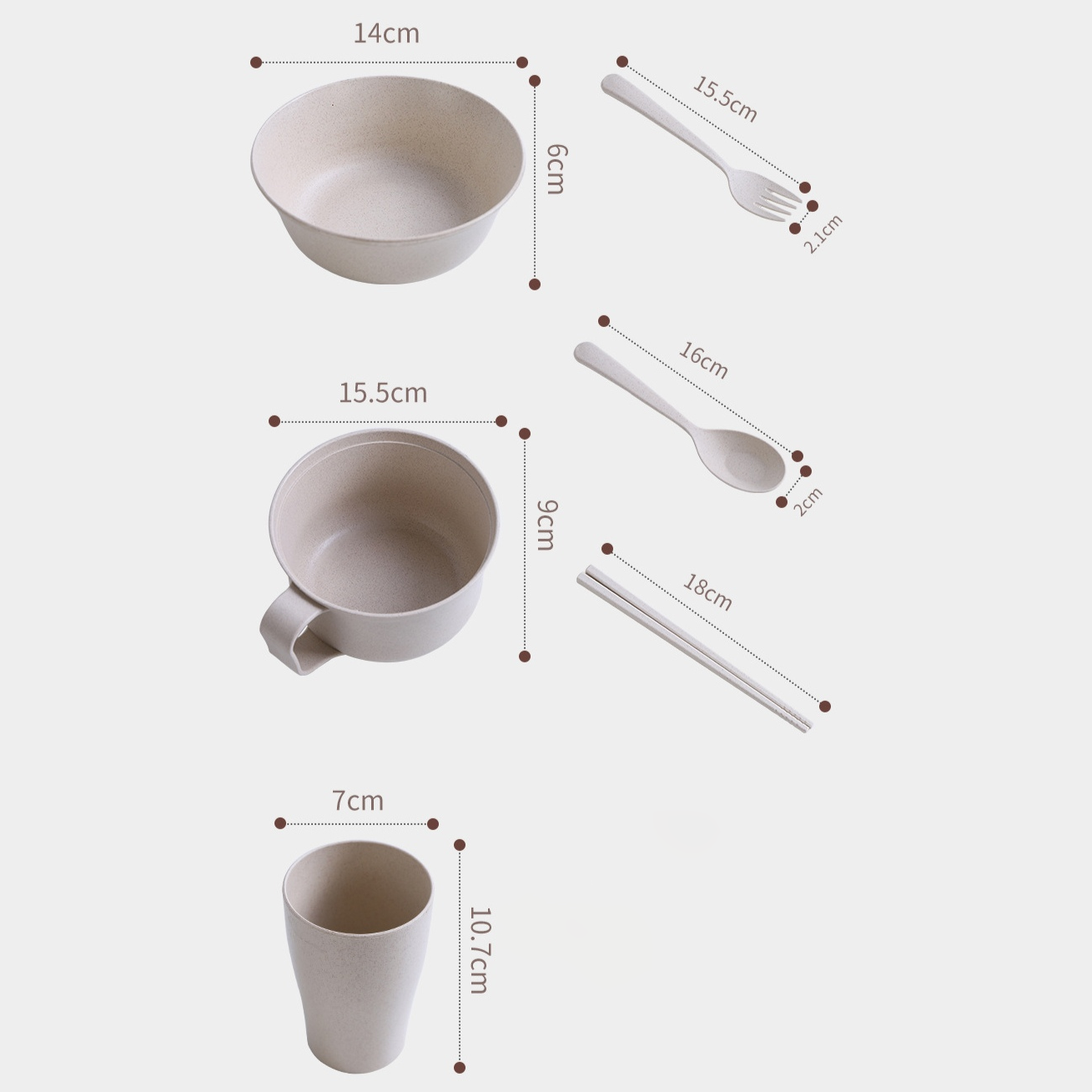 【客製化】小麥秸稈簡約泡麵碗 | 禮品、贈品專業客製禮贈品顧問