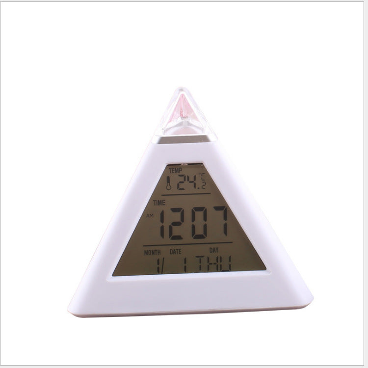 【客製化】三角形七彩變色鬧鐘 | 禮品、贈品專業客製禮贈品顧問 | 禮品、贈品專屬客製禮贈品專家