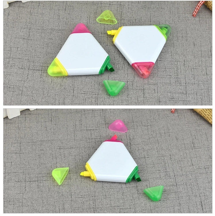 【客製化】三角造型螢光筆(3色) | 禮品、贈品專業客製禮贈品顧問 | 禮品、贈品專屬客製禮贈品專家