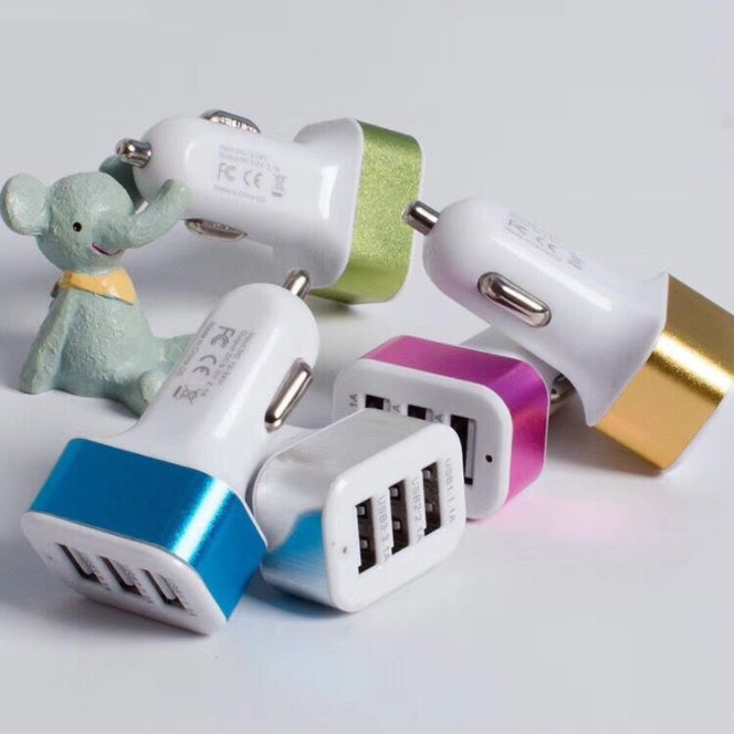 【客製化】絢彩車用3孔USB充電器 | 禮品、贈品專業客製禮贈品顧問 | 禮品、贈品專屬客製禮贈品專家