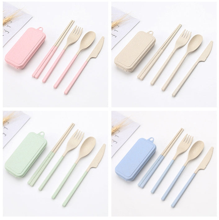 【客製化】小麥環保餐具四件組 | 禮品、贈品專業客製禮贈品顧問 | 禮品、贈品專屬客製禮贈品專家
