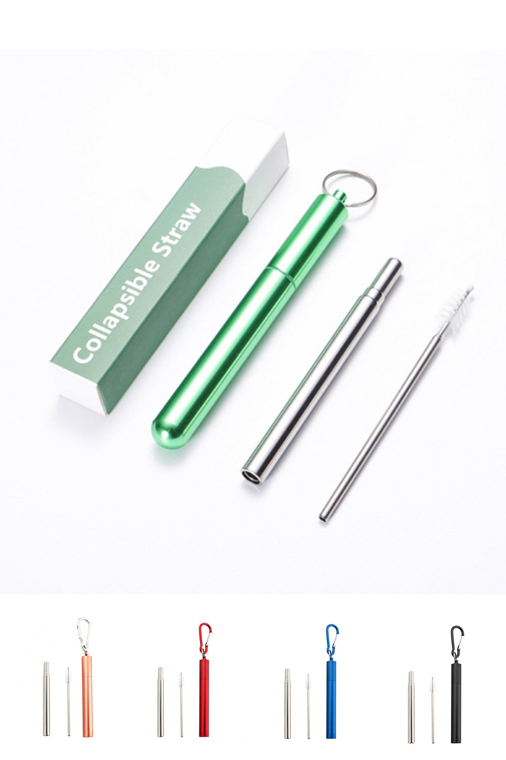 【客製化】攜便304不鏽鋼伸縮吸管套裝 | 禮品、贈品專業客製禮贈品顧問 | 禮品、贈品專屬客製禮贈品專家
