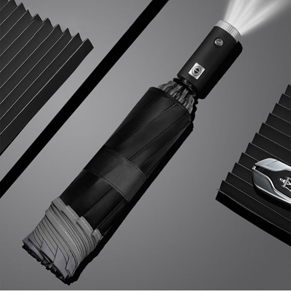 【客製化】全自動LED燈折疊反向傘車用三折晴雨傘 | 禮品、贈品專業客製禮贈品顧問 | 禮品、贈品專屬客製禮贈品專家