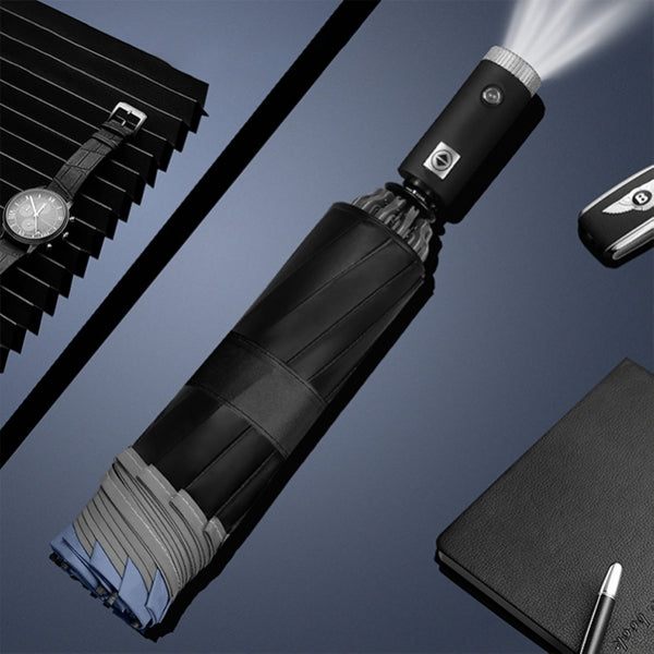 【客製化】全自動LED燈折疊反向傘車用三折晴雨傘 | 禮品、贈品專業客製禮贈品顧問 | 禮品、贈品專屬客製禮贈品專家