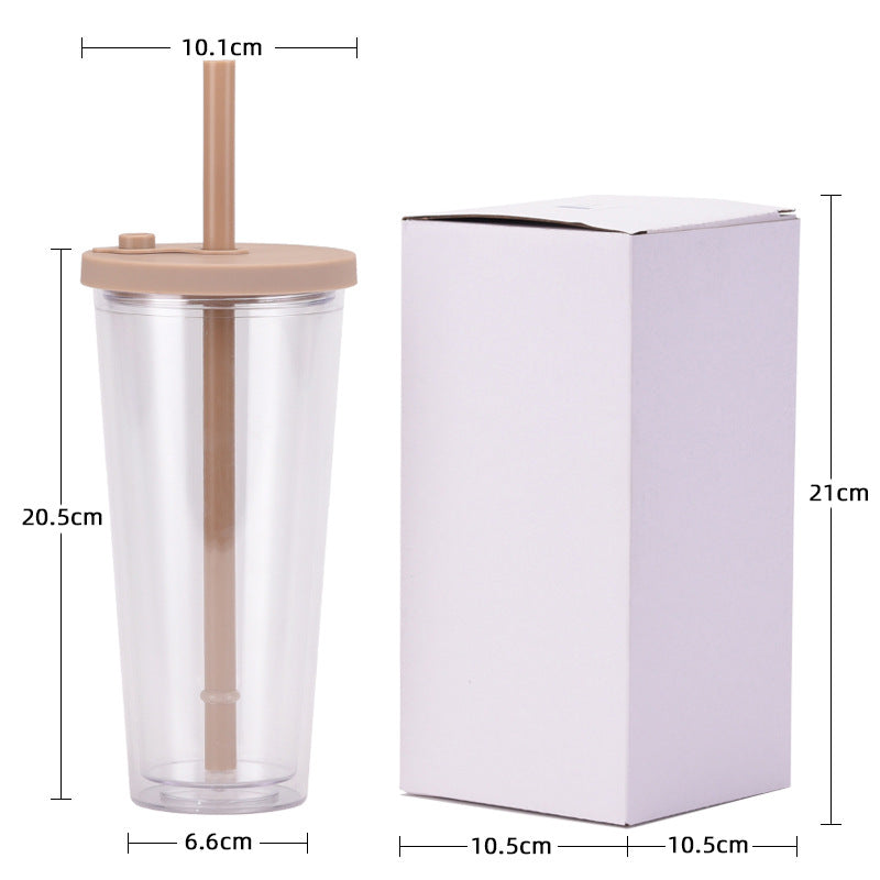 【客製化】雙層塑料粗吸管杯 | 禮品、贈品專業客製禮贈品顧問 | 禮品、贈品專屬客製禮贈品專家