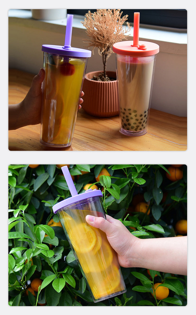 【客製化】雙層塑料粗吸管杯 | 禮品、贈品專業客製禮贈品顧問 | 禮品、贈品專屬客製禮贈品專家