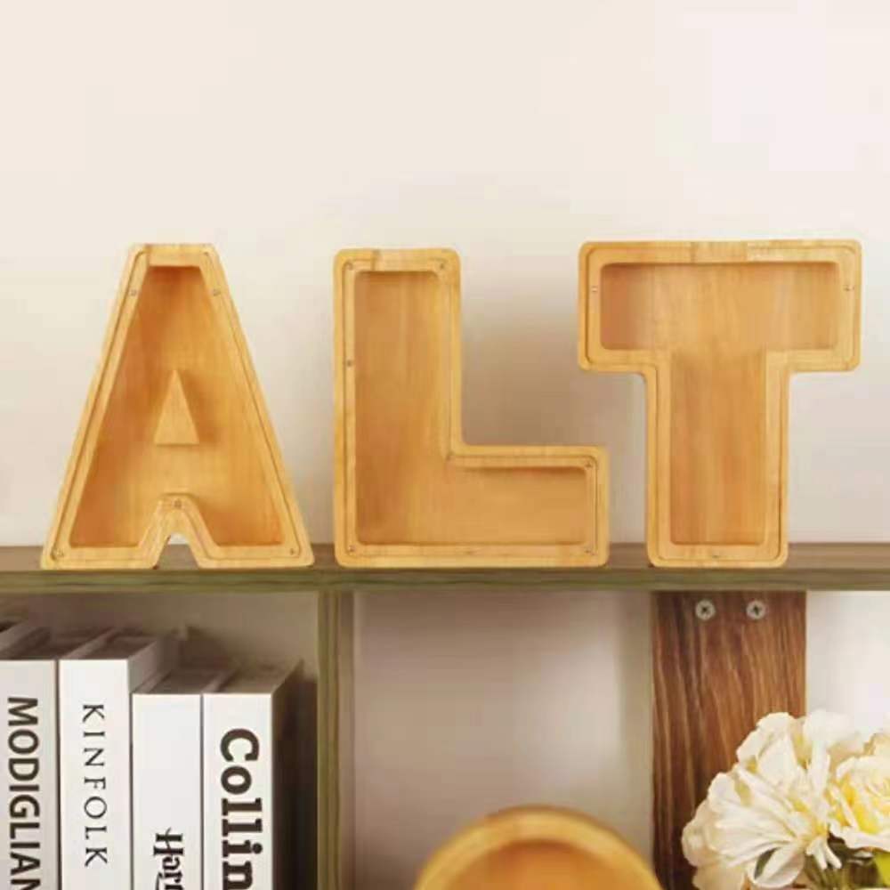 【客製化】英文字母木質存錢筒小費箱 | 禮品、贈品專業客製禮贈品顧問 | 禮品、贈品專屬客製禮贈品專家