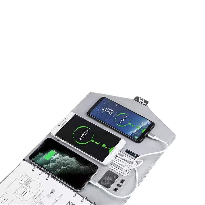 【客製化】指紋解鎖無線充電電源筆記本 | 禮品、贈品專業客製禮贈品顧問 | 禮品、贈品專屬客製禮贈品專家