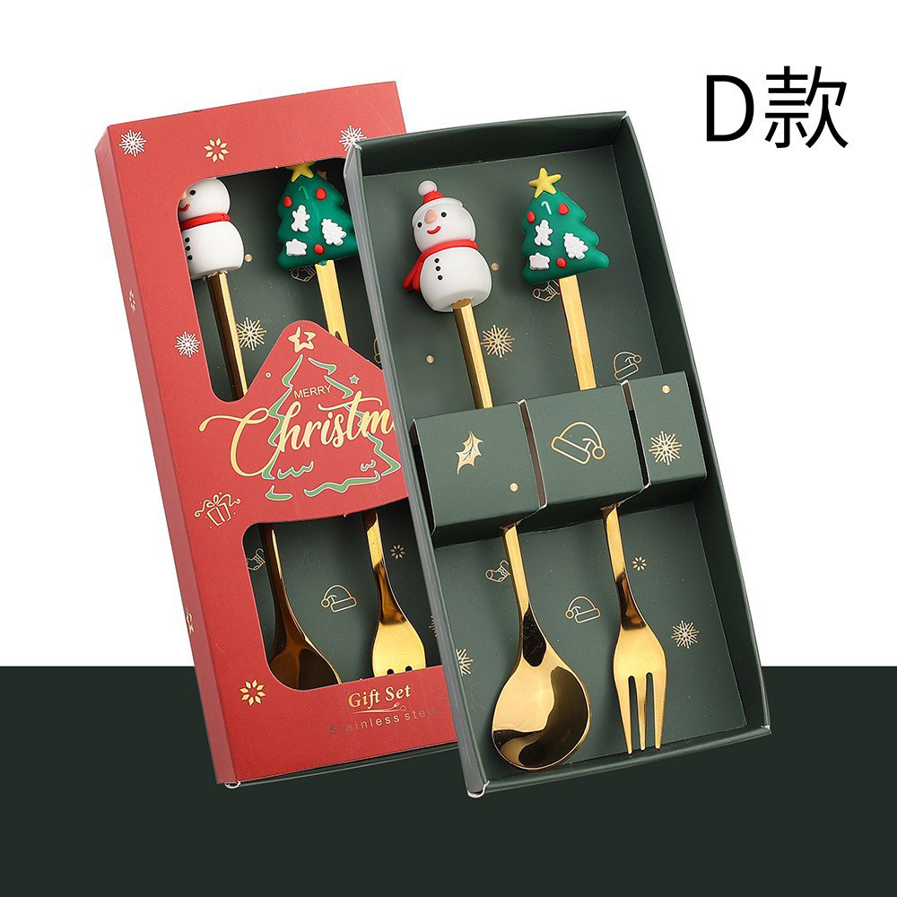 【客製化】聖誕節不鏽鋼餐具禮盒 | 禮品、贈品專業客製禮贈品顧問 以泰禮品