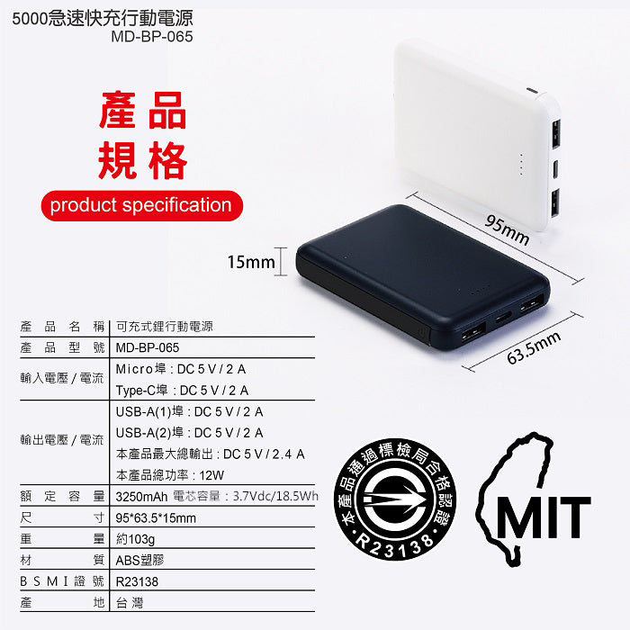 【客製化】雙充速充行動電源 | 禮品、贈品專業客製禮贈品顧問