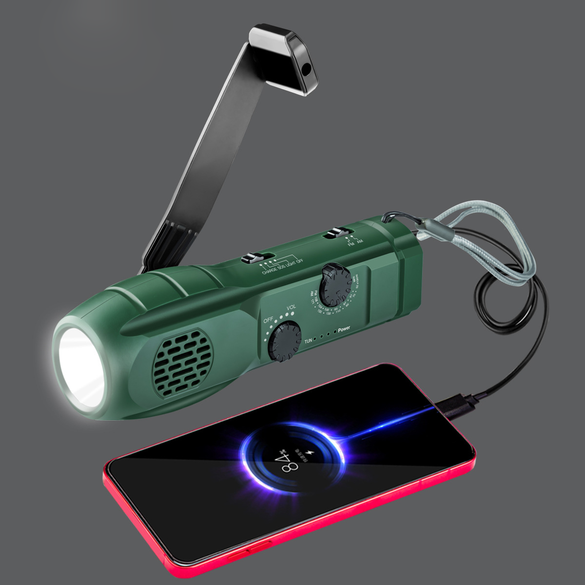 【客製化】手搖發電手電筒 | 禮品、贈品專業客製禮贈品顧問
