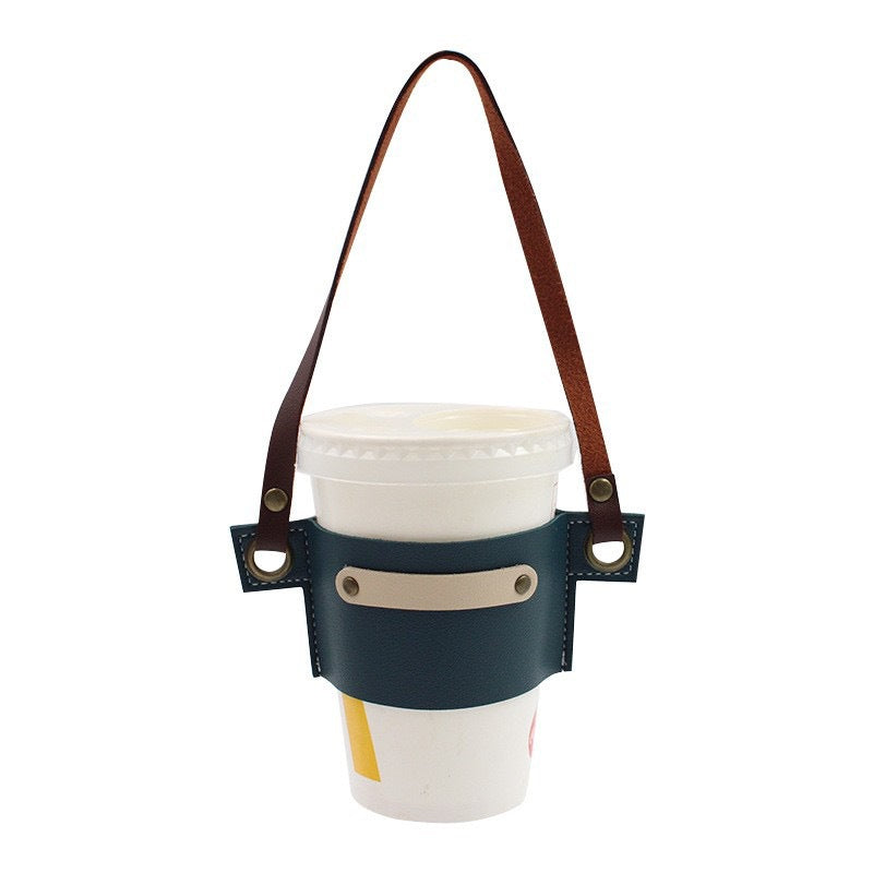 【客製化】PU皮革手提咖啡杯套 | 禮品、贈品專業客製禮贈品顧問