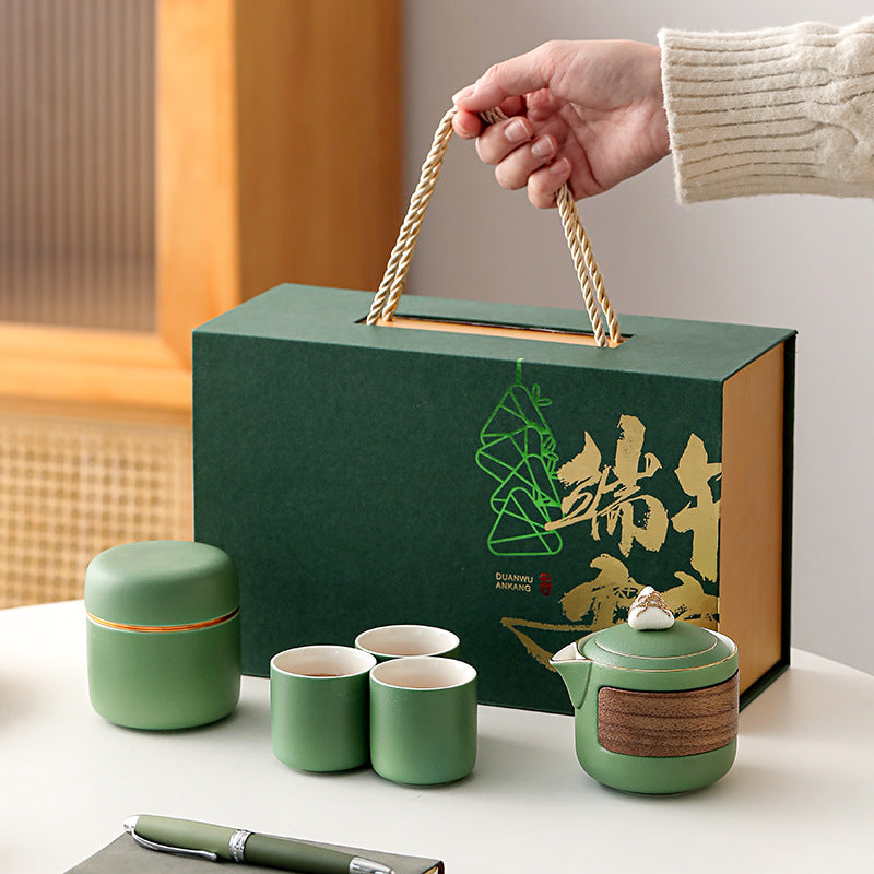 【客製化】  端午高端商務陶瓷茶具套裝 | 禮品、贈品專業客製禮贈品顧問 | 禮品、贈品專屬客製禮贈品專家