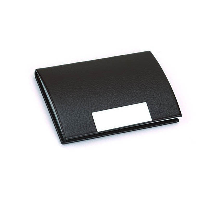 【客製化】PU皮質翻蓋弧形金屬名片夾 | 禮品、贈品專業客製禮贈品顧問 以泰禮品