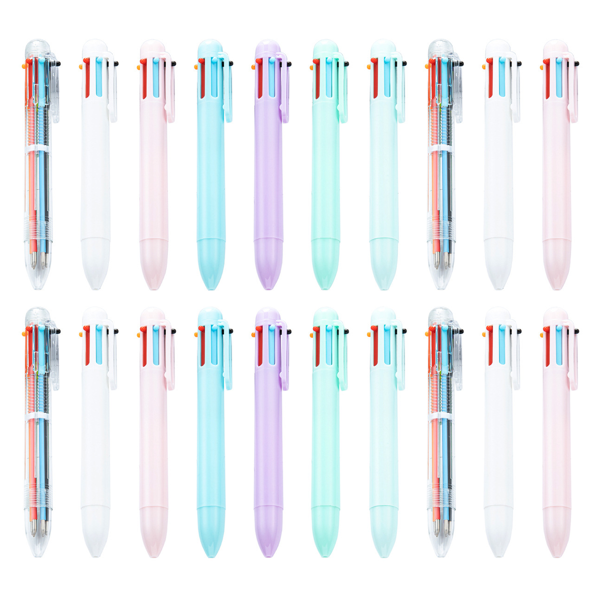 【客製化】透明6色原子筆 | 禮品、贈品專業客製禮贈品顧問