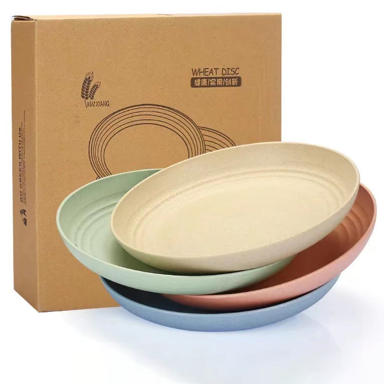 【客製化】日式小麥圓盤4入組 | 禮品、贈品專業客製禮贈品顧問 以泰禮品