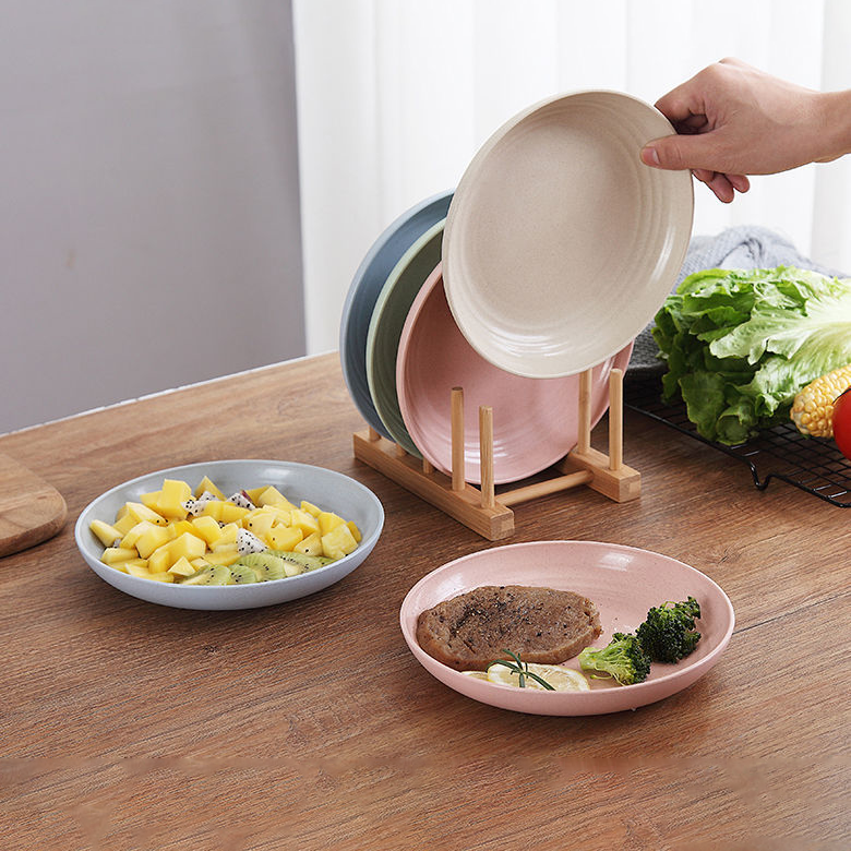 【客製化】日式小麥圓盤4入組 | 禮品、贈品專業客製禮贈品顧問 以泰禮品
