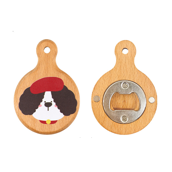 【客製化】創意實木開瓶器圓形把手開瓶器 | 禮品、贈品專業客製禮贈品顧問