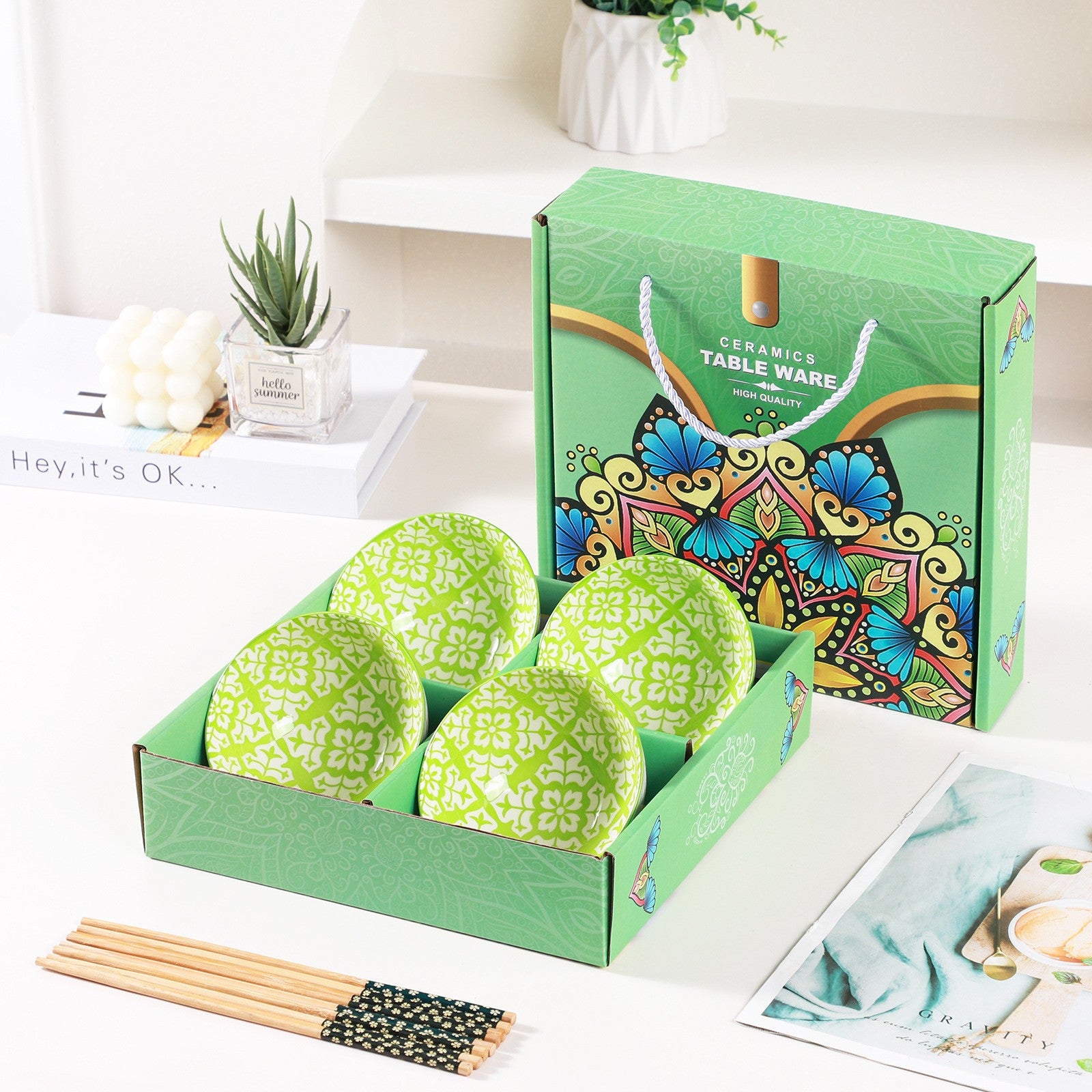 【客製化】日系雪花碗套裝組 | 禮品、贈品專業客製禮贈品顧問