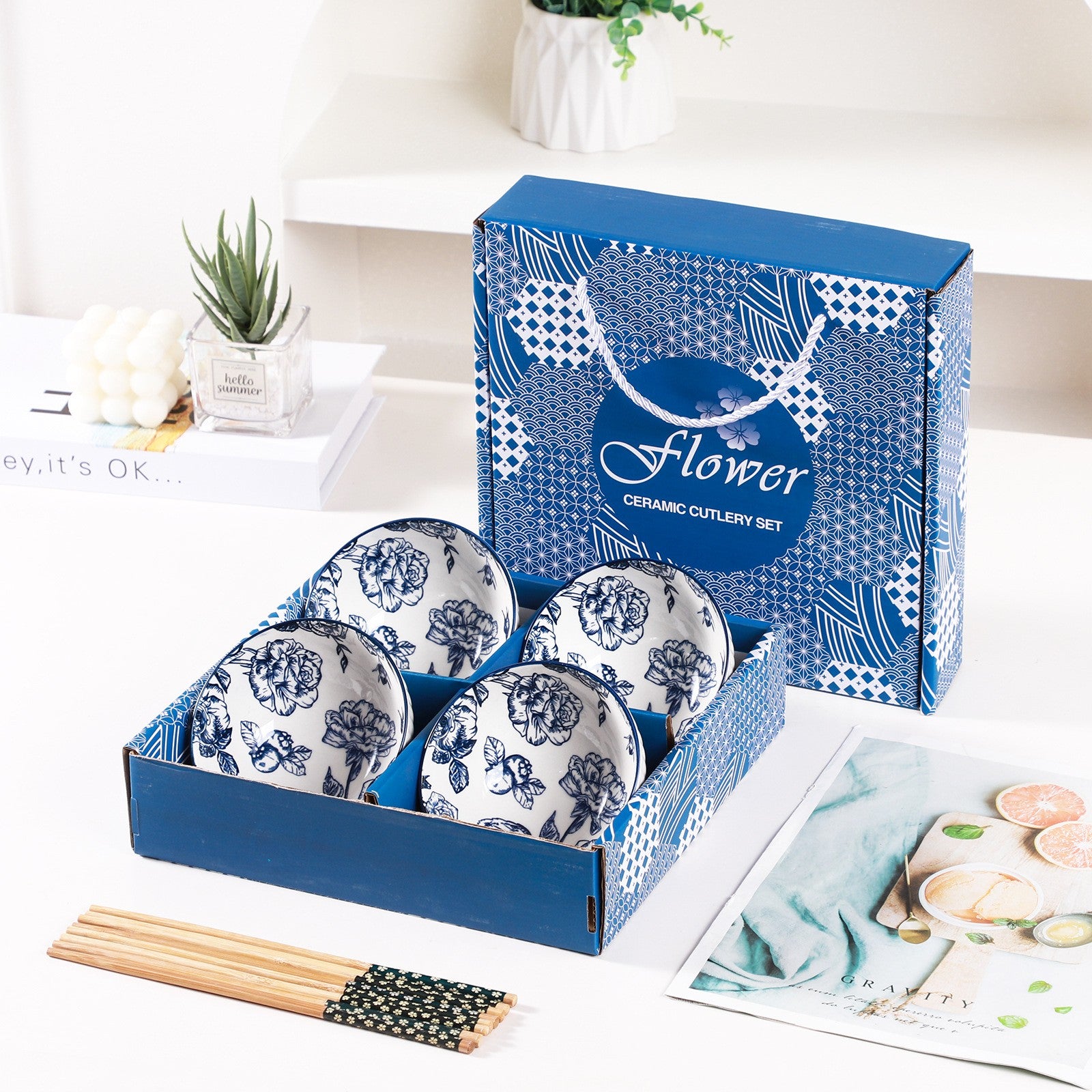 【客製化】日系雪花碗套裝組 | 禮品、贈品專業客製禮贈品顧問