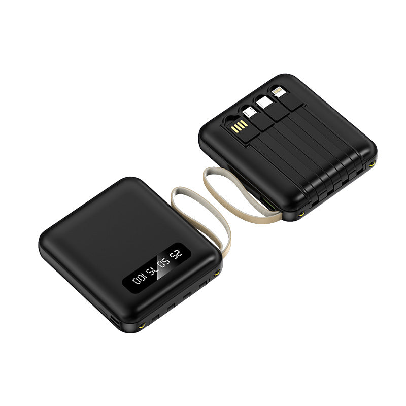 【客製化】迷你自帶線方形行動電源 | 禮品、贈品專業客製禮贈品顧問 以泰禮品