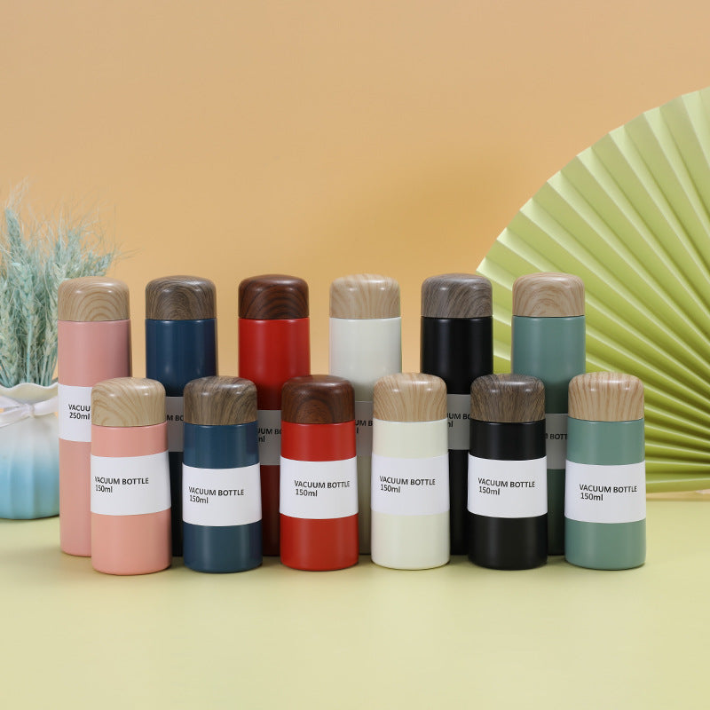 【客製化】日式木紋蓋口袋保溫杯 | 禮品、贈品專業客製禮贈品顧問 以泰禮品