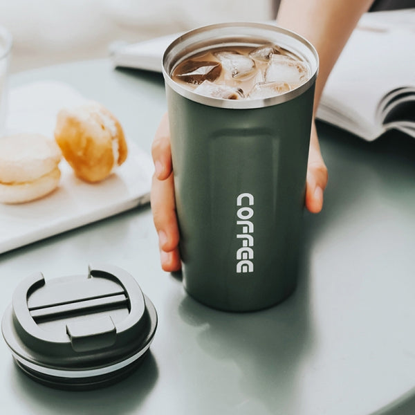 客製化不鏽鋼雙層咖啡杯車載休閒保溫杯/保溫瓶禮贈品 | 以泰禮品